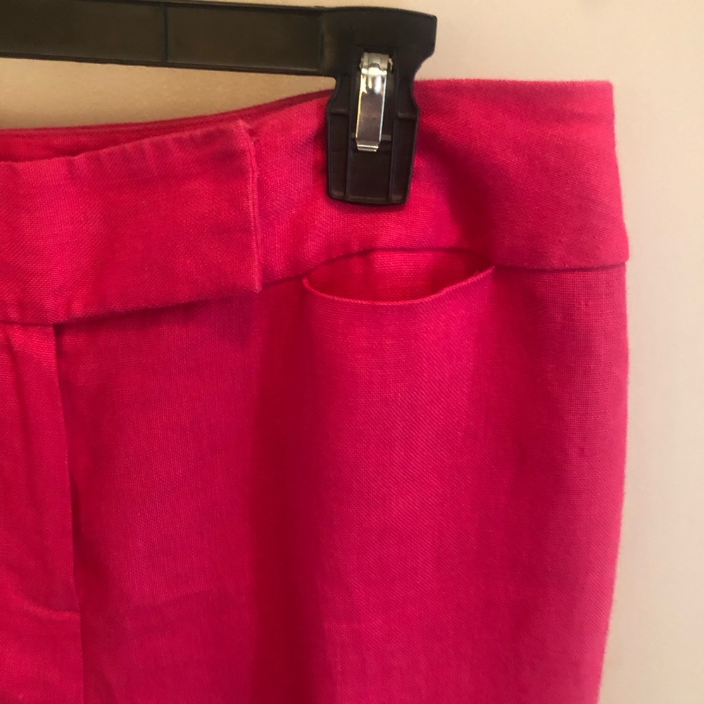Talbots Irish linen capri wide leg pants - Picture 6 of 6